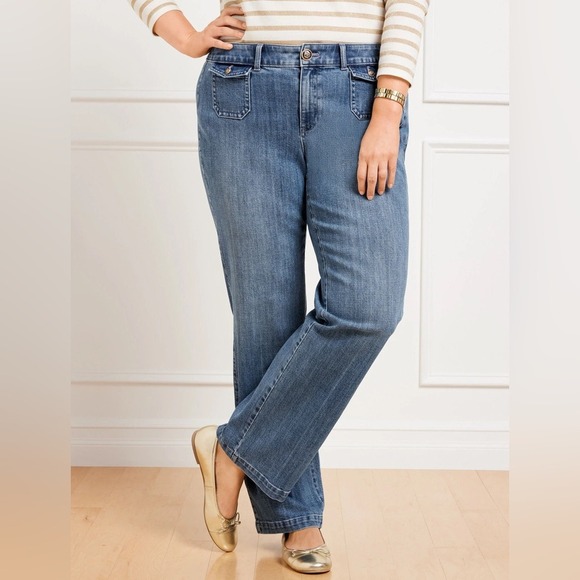 Talbots Denim - Talbots Classic Blue Jeans Trousers size 12